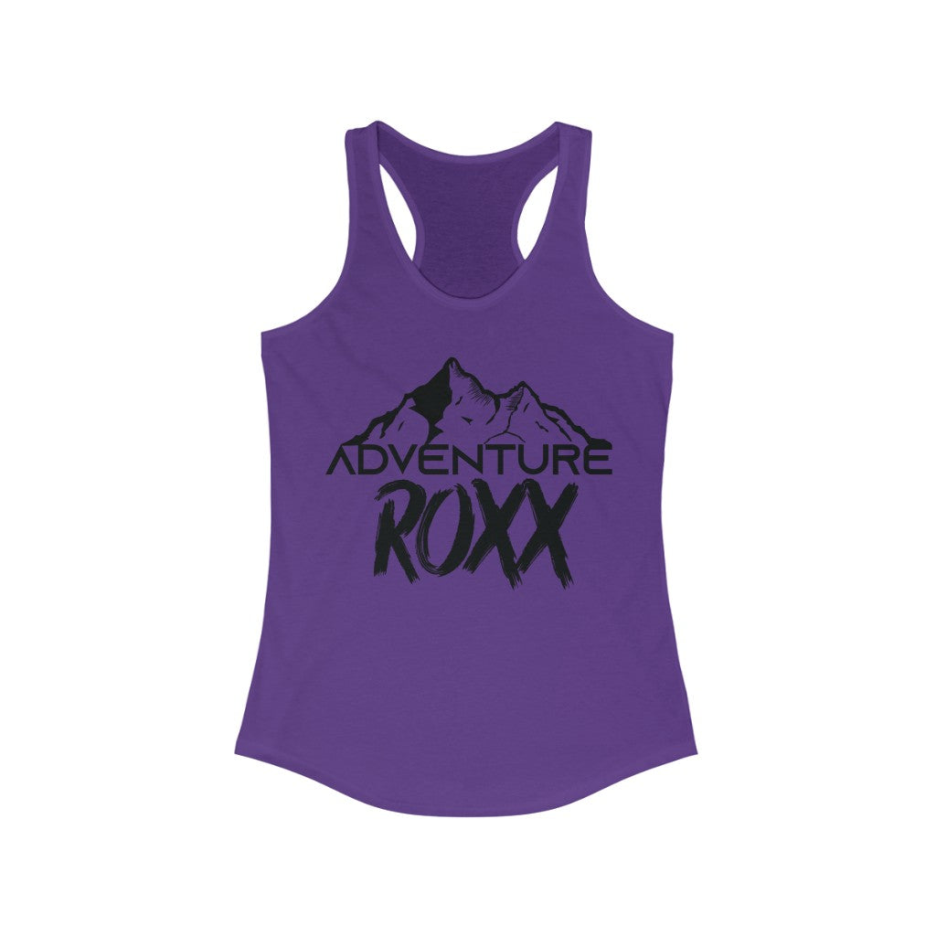 Adventure Roxx (Black Logo) Women's Racerback Tank