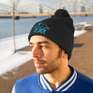 Teal Adventure Roxx Pom Pom Beanie