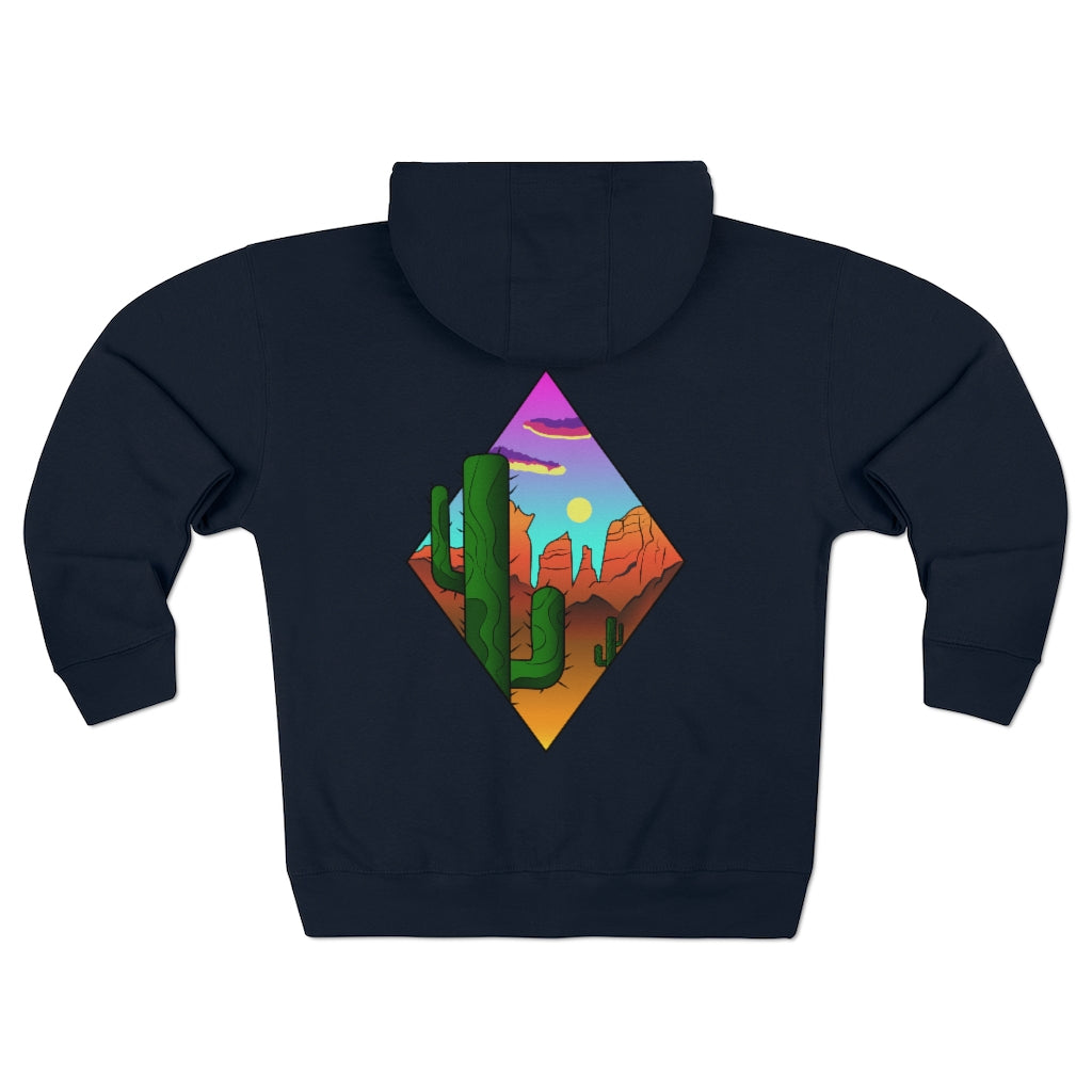 Arizona Mountains- Cathedral Rock Unisex Full Zip Hoodie