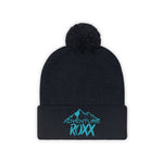 Load image into Gallery viewer, Teal Adventure Roxx Pom Pom Beanie
