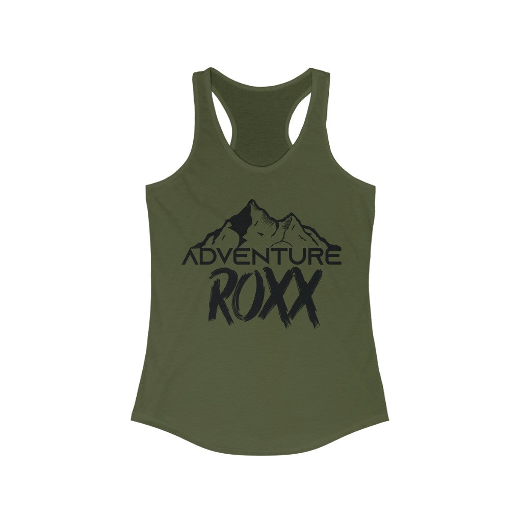 Adventure Roxx (Black Logo) Women's Racerback Tank