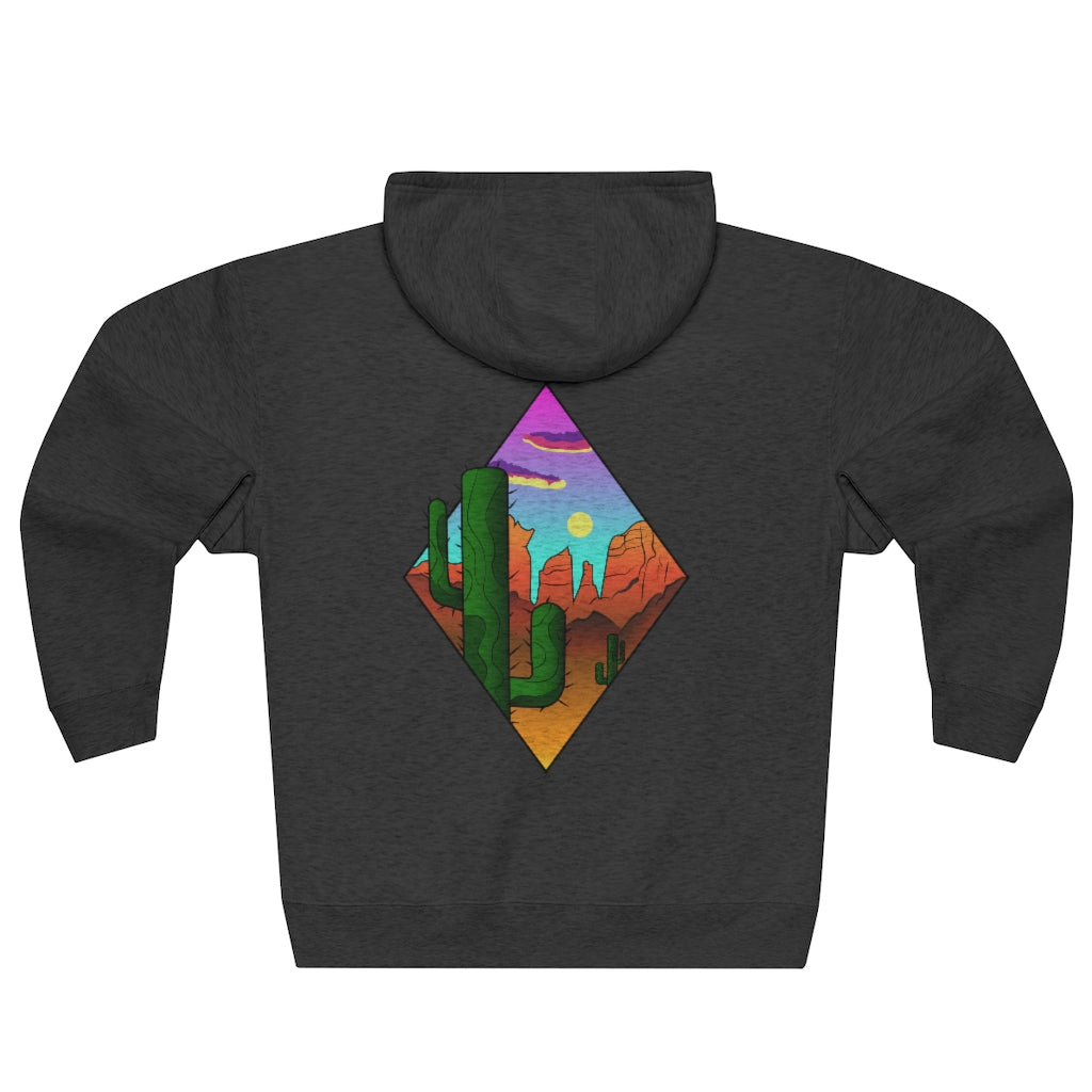 Arizona Mountains- Cathedral Rock Unisex Full Zip Hoodie