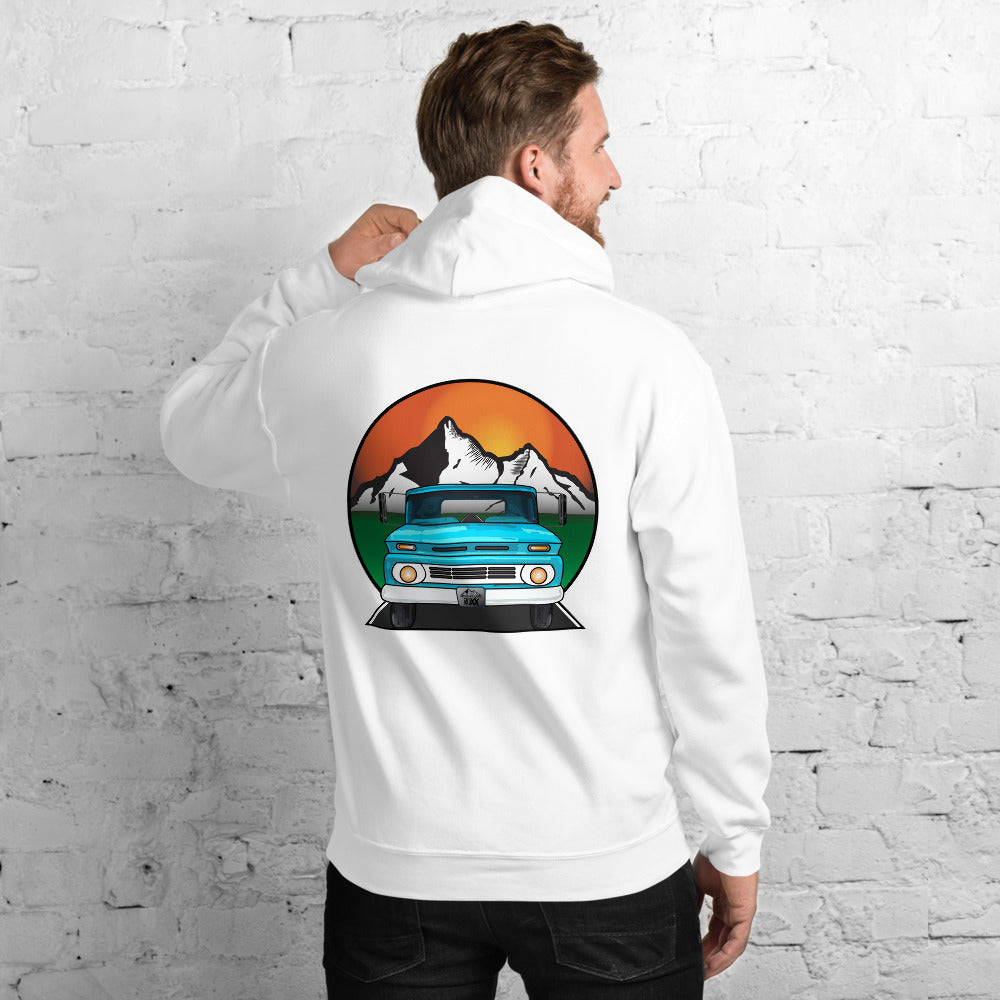 62' Chevy Badge Adventure Roxx Unisex Hoodie