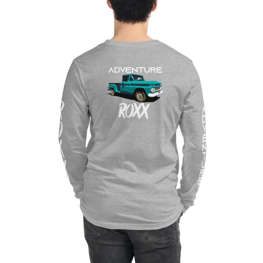 Adventure Roxx Sleeves  and 62' Chevy Profile- Unisex Long Sleeve Tee